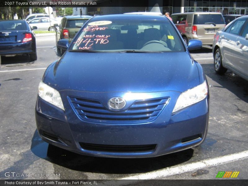 Blue Ribbon Metallic / Ash 2007 Toyota Camry LE