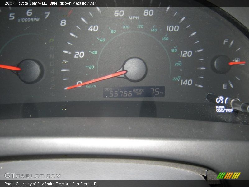 Blue Ribbon Metallic / Ash 2007 Toyota Camry LE