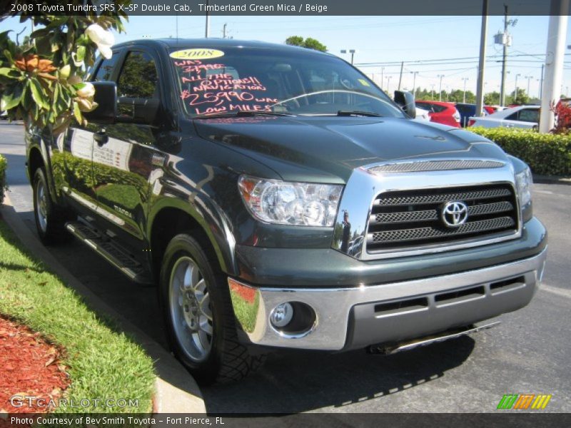 Timberland Green Mica / Beige 2008 Toyota Tundra SR5 X-SP Double Cab