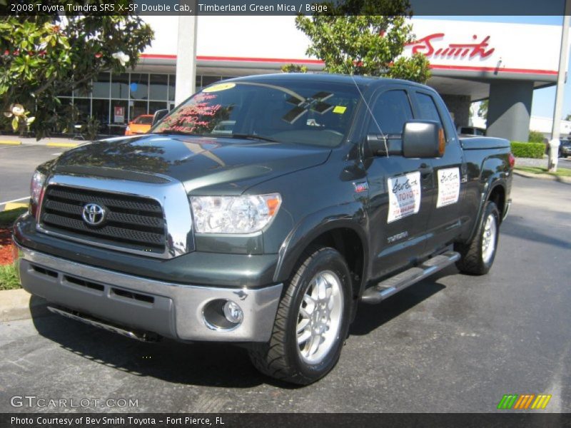 Timberland Green Mica / Beige 2008 Toyota Tundra SR5 X-SP Double Cab