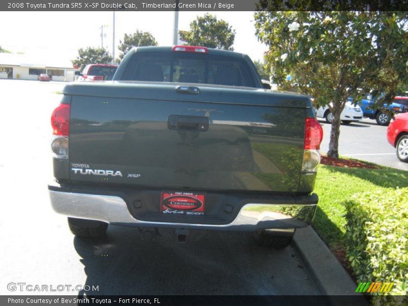 Timberland Green Mica / Beige 2008 Toyota Tundra SR5 X-SP Double Cab