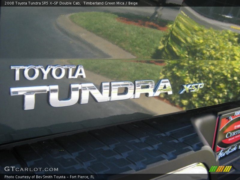 Timberland Green Mica / Beige 2008 Toyota Tundra SR5 X-SP Double Cab