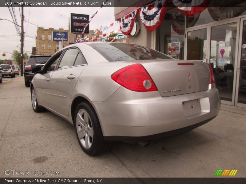Liquid Silver Metallic / Light Taupe 2007 Pontiac G6 Sedan
