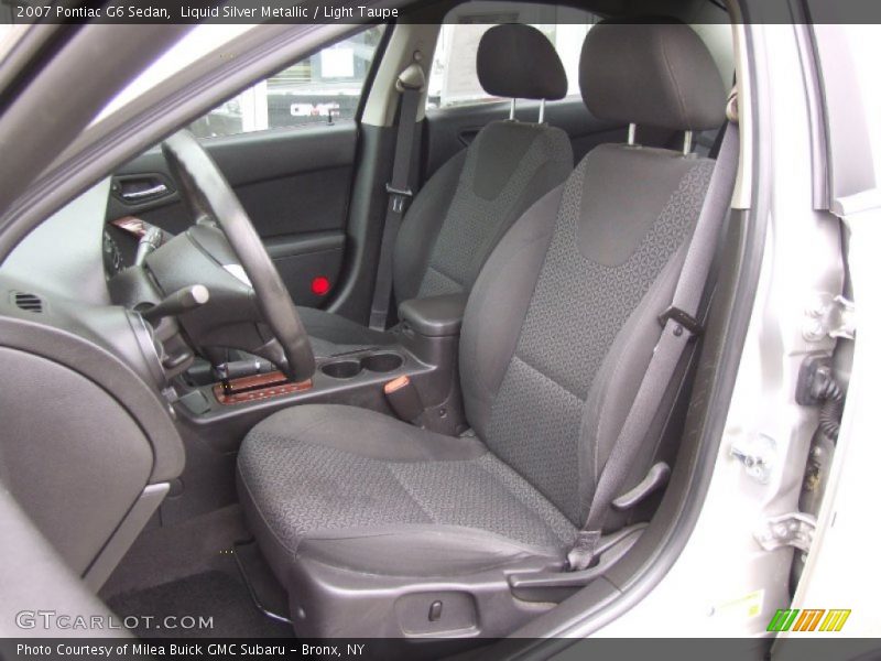 Liquid Silver Metallic / Light Taupe 2007 Pontiac G6 Sedan