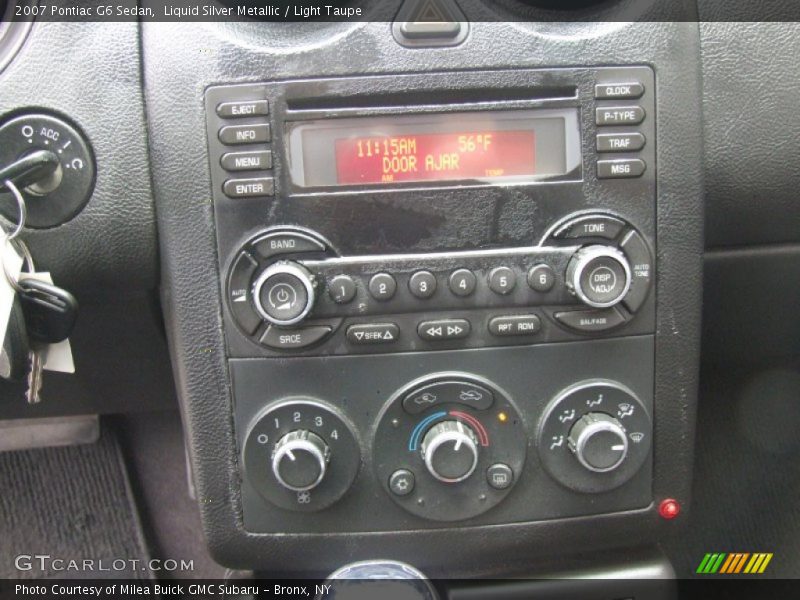 Liquid Silver Metallic / Light Taupe 2007 Pontiac G6 Sedan