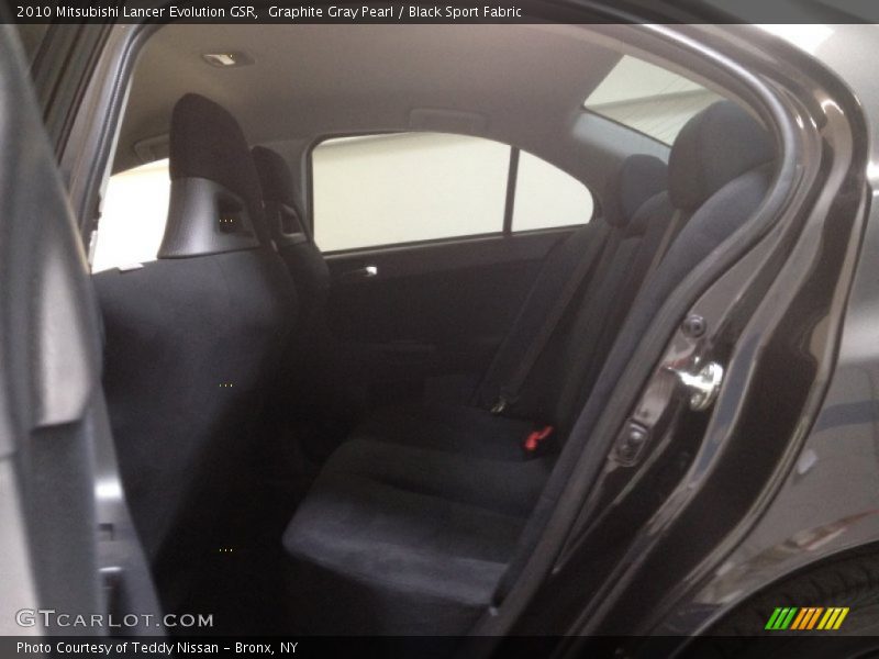 Graphite Gray Pearl / Black Sport Fabric 2010 Mitsubishi Lancer Evolution GSR
