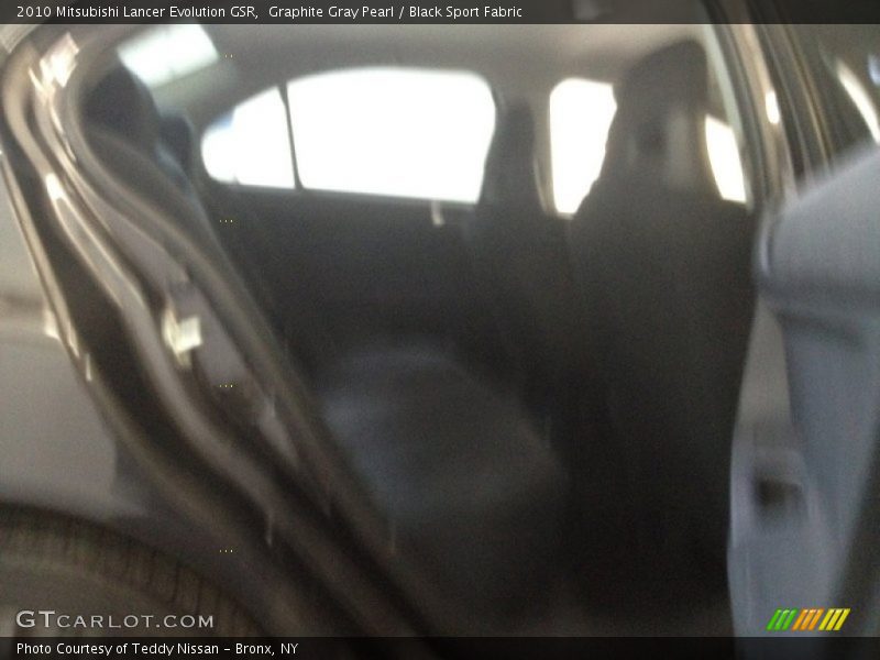 Graphite Gray Pearl / Black Sport Fabric 2010 Mitsubishi Lancer Evolution GSR