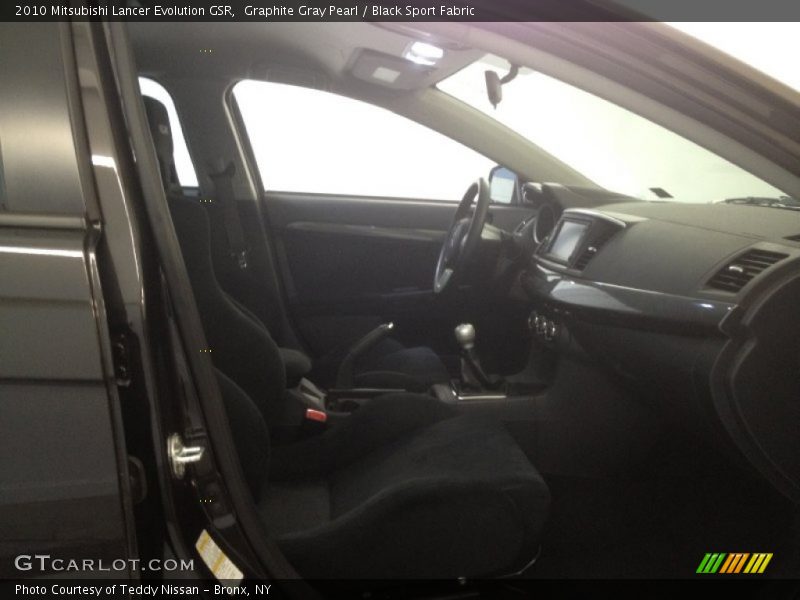 Graphite Gray Pearl / Black Sport Fabric 2010 Mitsubishi Lancer Evolution GSR