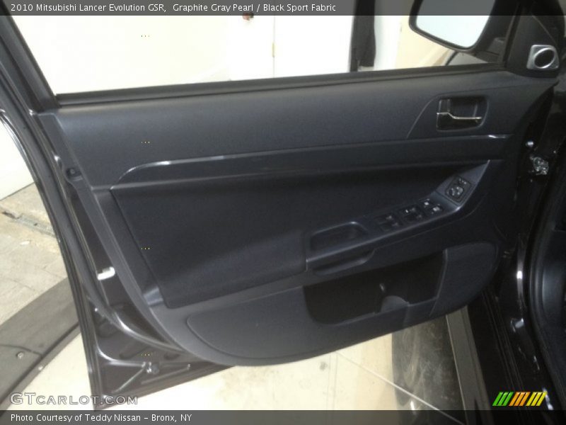 Graphite Gray Pearl / Black Sport Fabric 2010 Mitsubishi Lancer Evolution GSR