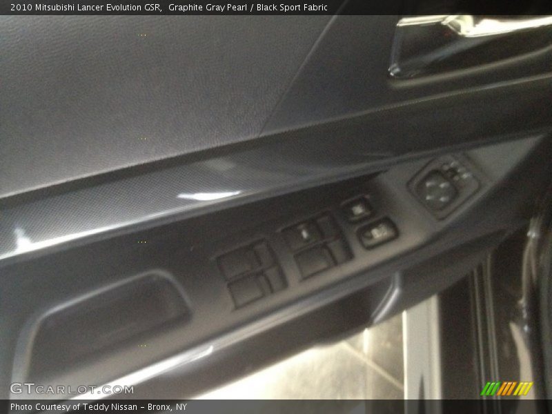 Graphite Gray Pearl / Black Sport Fabric 2010 Mitsubishi Lancer Evolution GSR