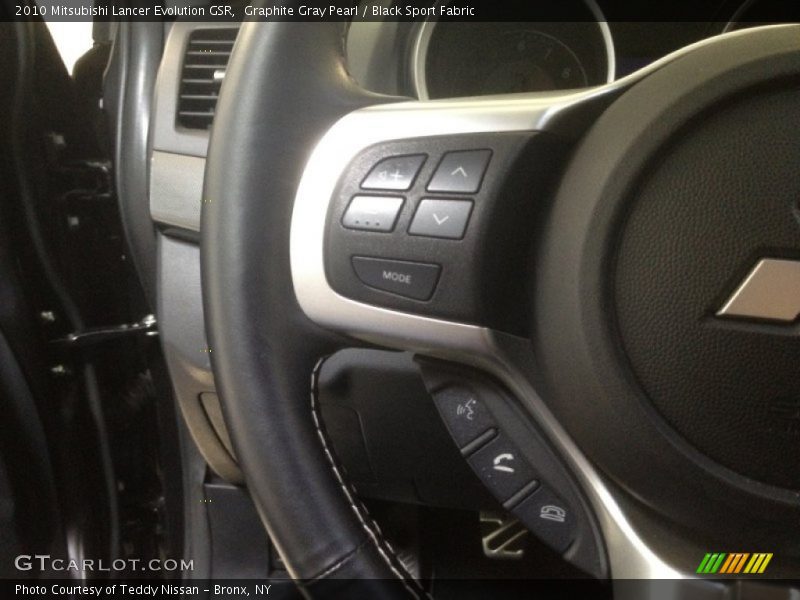 Graphite Gray Pearl / Black Sport Fabric 2010 Mitsubishi Lancer Evolution GSR