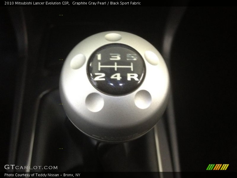 Graphite Gray Pearl / Black Sport Fabric 2010 Mitsubishi Lancer Evolution GSR