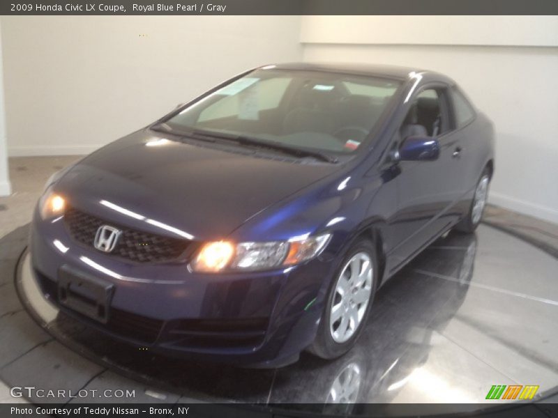 Royal Blue Pearl / Gray 2009 Honda Civic LX Coupe