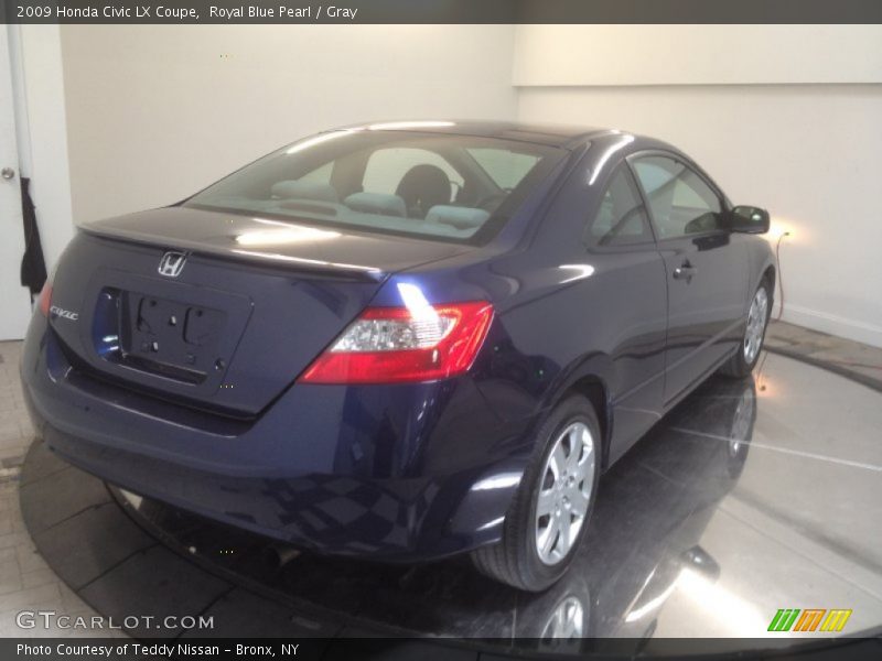 Royal Blue Pearl / Gray 2009 Honda Civic LX Coupe