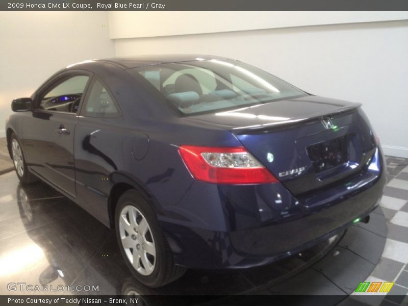 Royal Blue Pearl / Gray 2009 Honda Civic LX Coupe