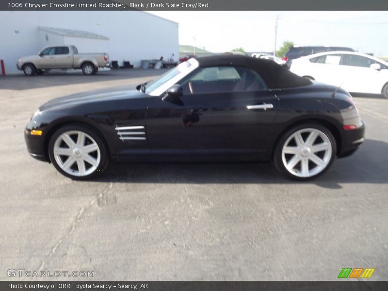 Black / Dark Slate Gray/Red 2006 Chrysler Crossfire Limited Roadster