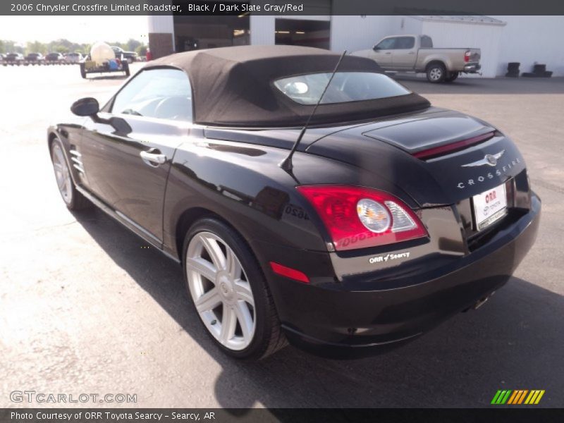 Black / Dark Slate Gray/Red 2006 Chrysler Crossfire Limited Roadster