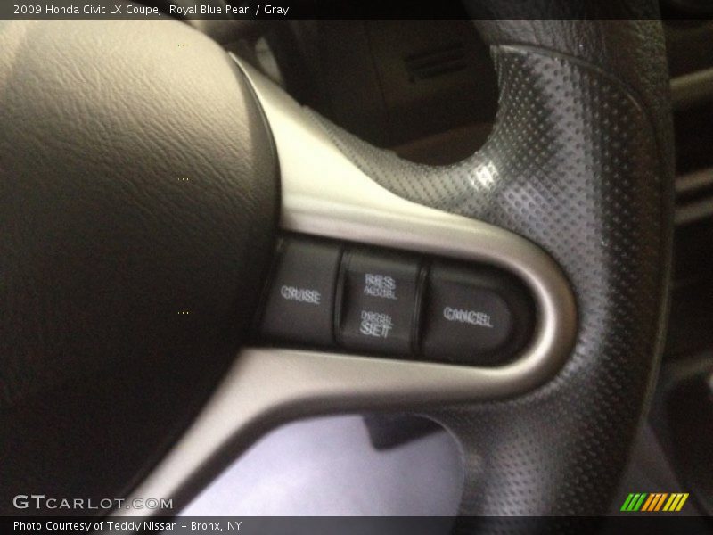 Royal Blue Pearl / Gray 2009 Honda Civic LX Coupe