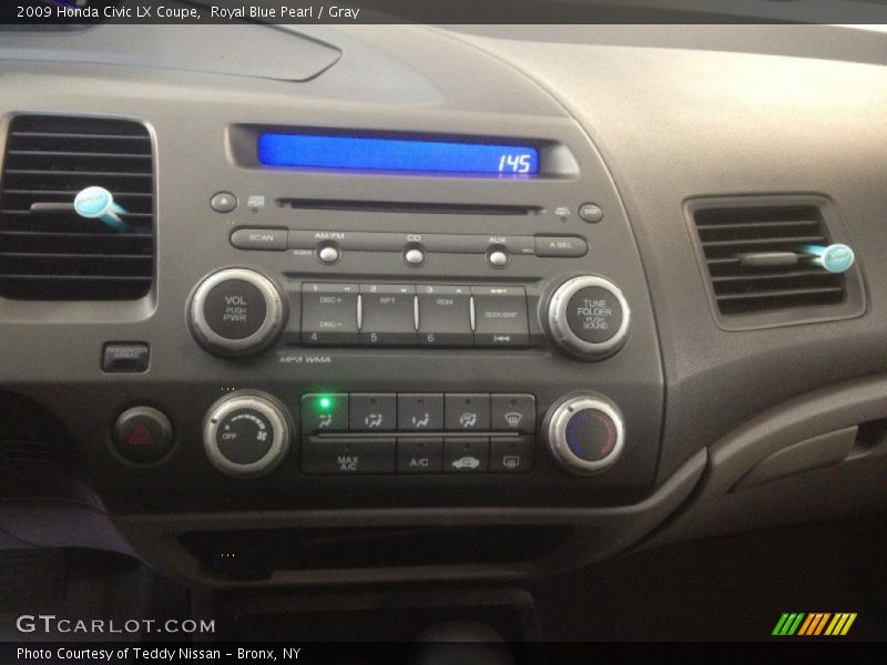 Royal Blue Pearl / Gray 2009 Honda Civic LX Coupe