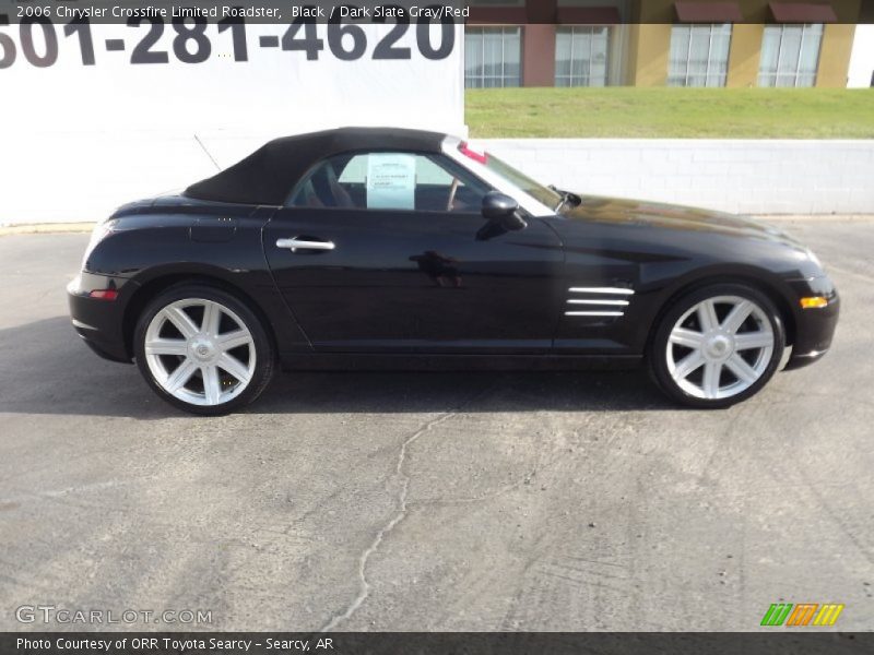 Black / Dark Slate Gray/Red 2006 Chrysler Crossfire Limited Roadster