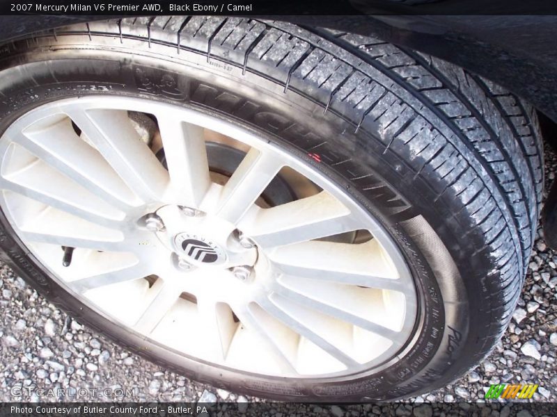 Black Ebony / Camel 2007 Mercury Milan V6 Premier AWD