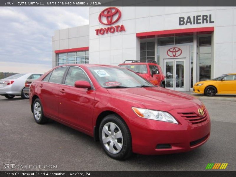 Barcelona Red Metallic / Bisque 2007 Toyota Camry LE