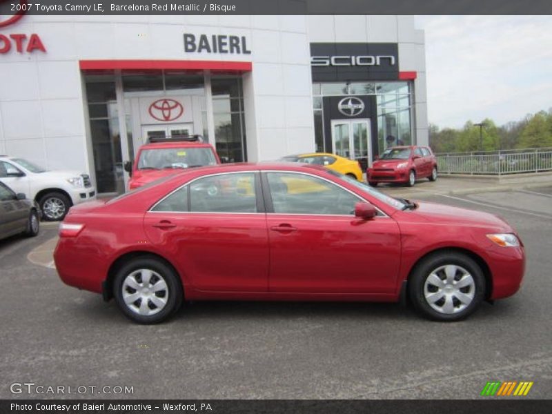 Barcelona Red Metallic / Bisque 2007 Toyota Camry LE