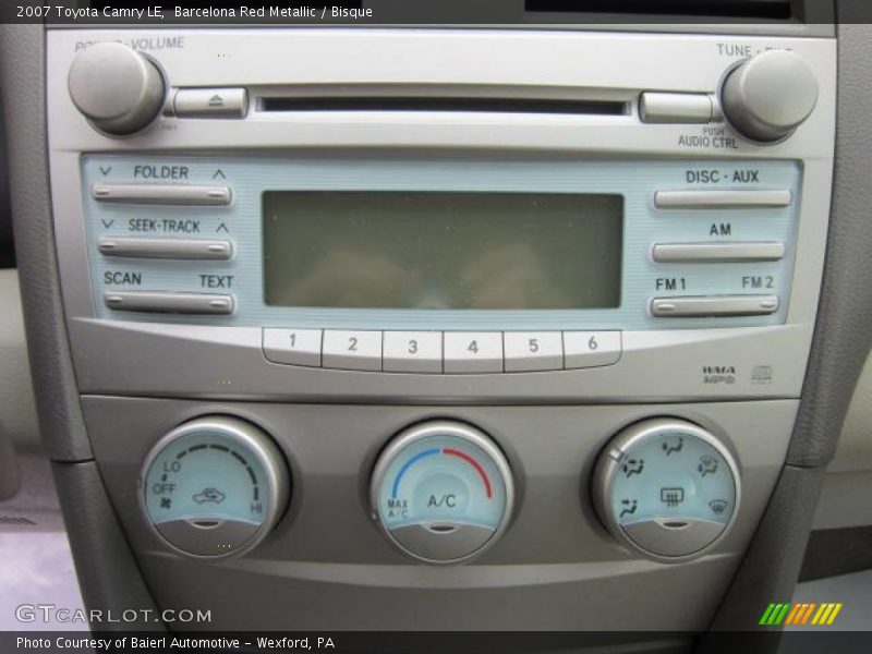 Barcelona Red Metallic / Bisque 2007 Toyota Camry LE
