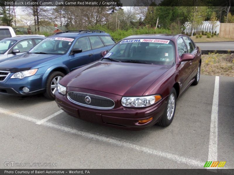 Dark Garnet Red Metallic / Graphite 2005 Buick LeSabre Custom