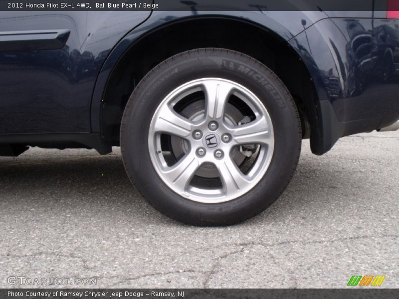 Bali Blue Pearl / Beige 2012 Honda Pilot EX-L 4WD