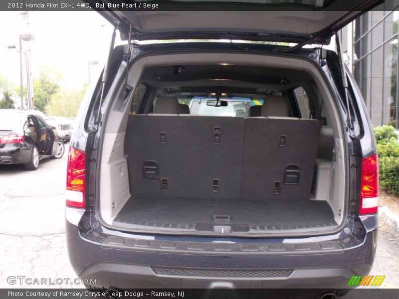 Bali Blue Pearl / Beige 2012 Honda Pilot EX-L 4WD