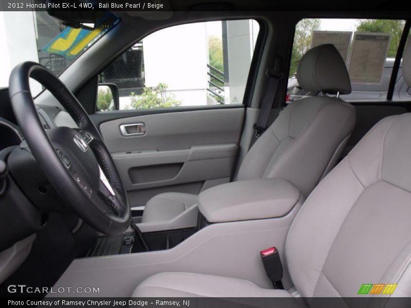 Bali Blue Pearl / Beige 2012 Honda Pilot EX-L 4WD