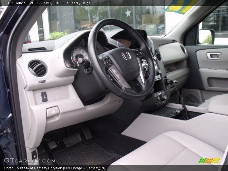 Bali Blue Pearl / Beige 2012 Honda Pilot EX-L 4WD