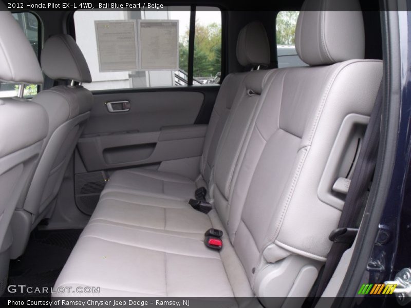 Bali Blue Pearl / Beige 2012 Honda Pilot EX-L 4WD