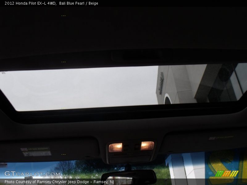 Bali Blue Pearl / Beige 2012 Honda Pilot EX-L 4WD