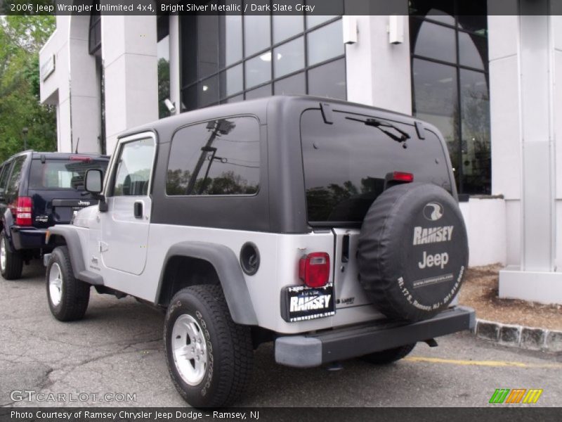 Bright Silver Metallic / Dark Slate Gray 2006 Jeep Wrangler Unlimited 4x4