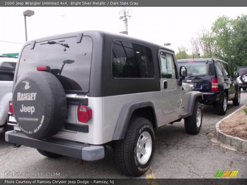 Bright Silver Metallic / Dark Slate Gray 2006 Jeep Wrangler Unlimited 4x4