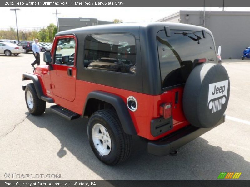 Flame Red / Dark Slate Gray 2005 Jeep Wrangler Unlimited 4x4