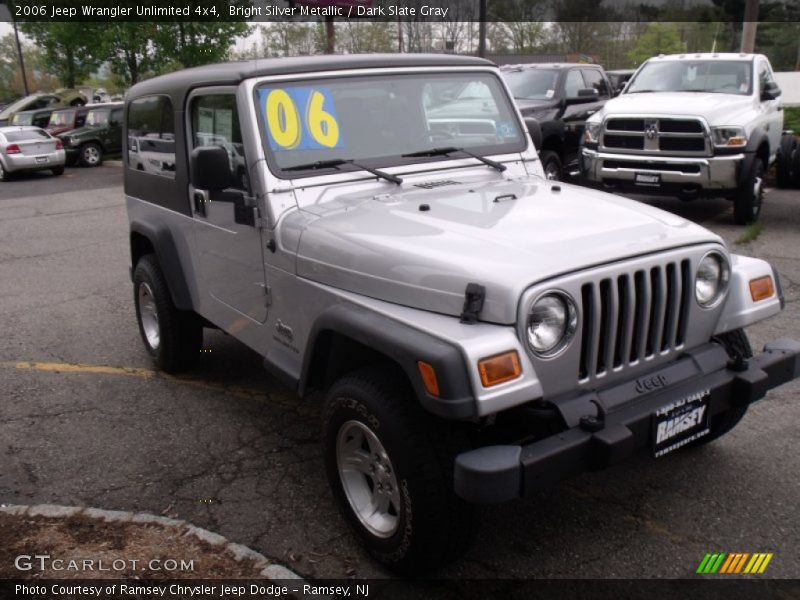 Bright Silver Metallic / Dark Slate Gray 2006 Jeep Wrangler Unlimited 4x4