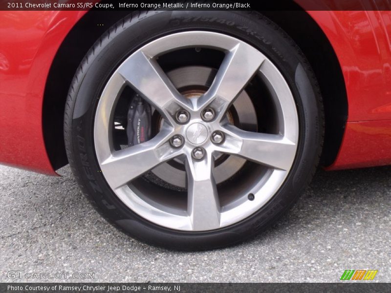 Inferno Orange Metallic / Inferno Orange/Black 2011 Chevrolet Camaro SS/RS Coupe
