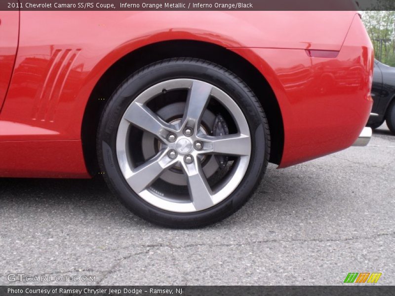 Inferno Orange Metallic / Inferno Orange/Black 2011 Chevrolet Camaro SS/RS Coupe