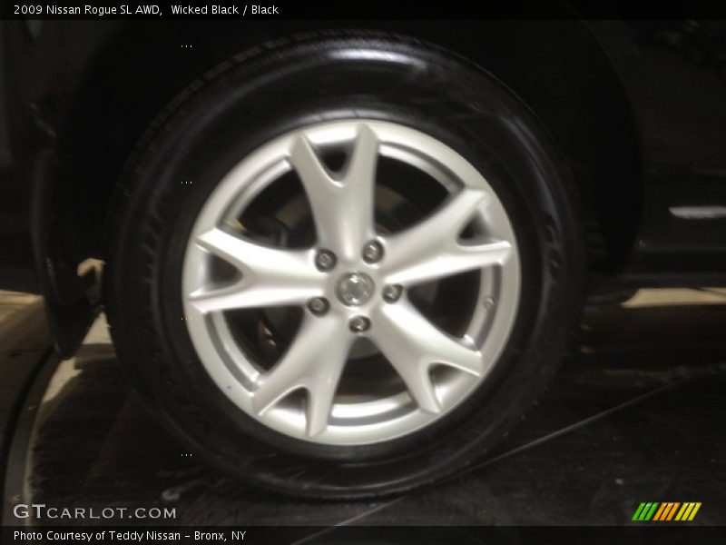 Wicked Black / Black 2009 Nissan Rogue SL AWD