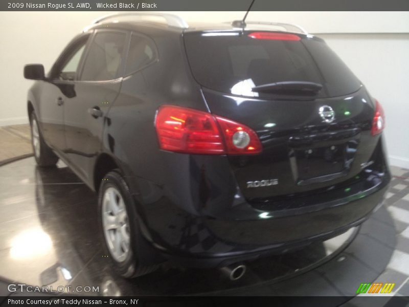 Wicked Black / Black 2009 Nissan Rogue SL AWD