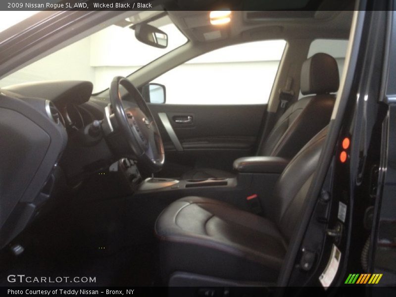 Wicked Black / Black 2009 Nissan Rogue SL AWD