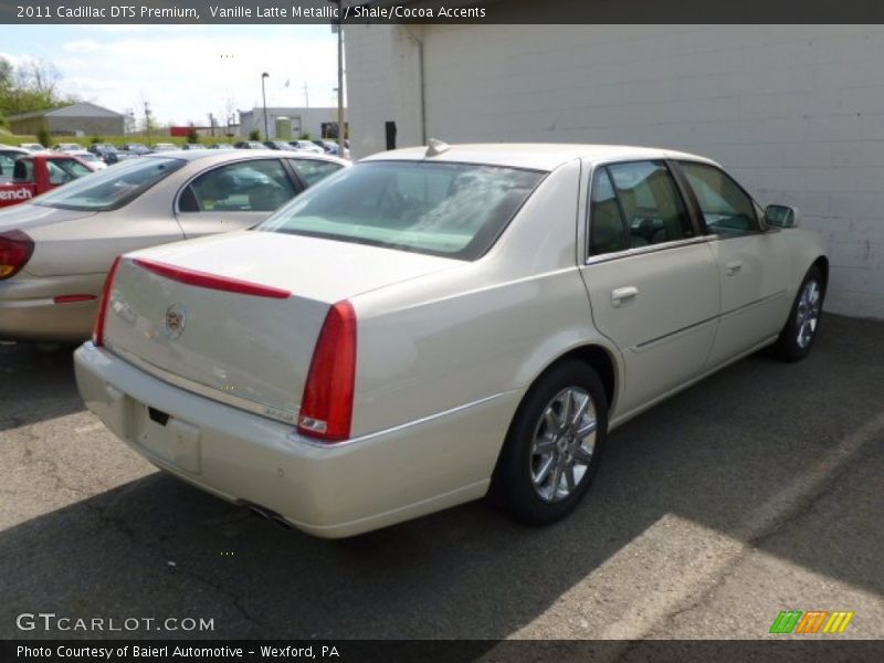 Vanille Latte Metallic / Shale/Cocoa Accents 2011 Cadillac DTS Premium