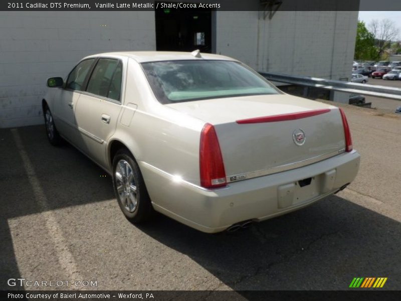 Vanille Latte Metallic / Shale/Cocoa Accents 2011 Cadillac DTS Premium