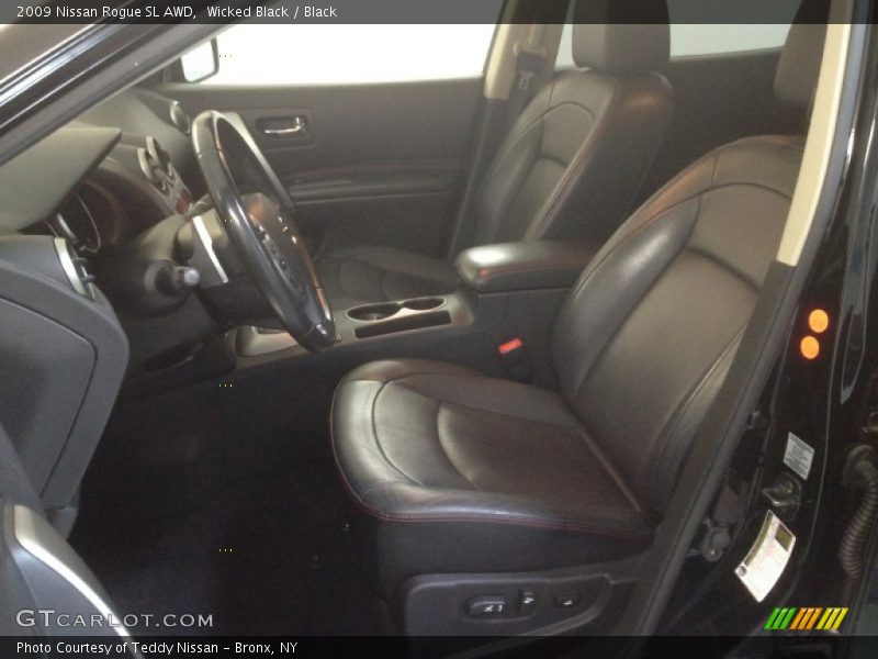 Wicked Black / Black 2009 Nissan Rogue SL AWD
