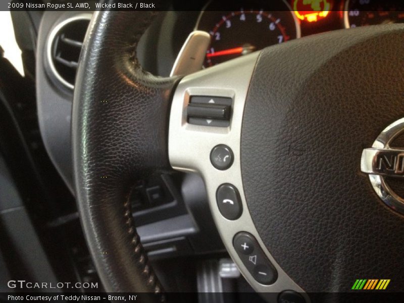 Wicked Black / Black 2009 Nissan Rogue SL AWD