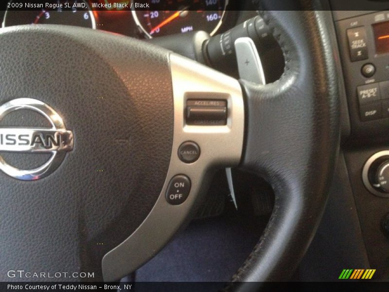 Wicked Black / Black 2009 Nissan Rogue SL AWD