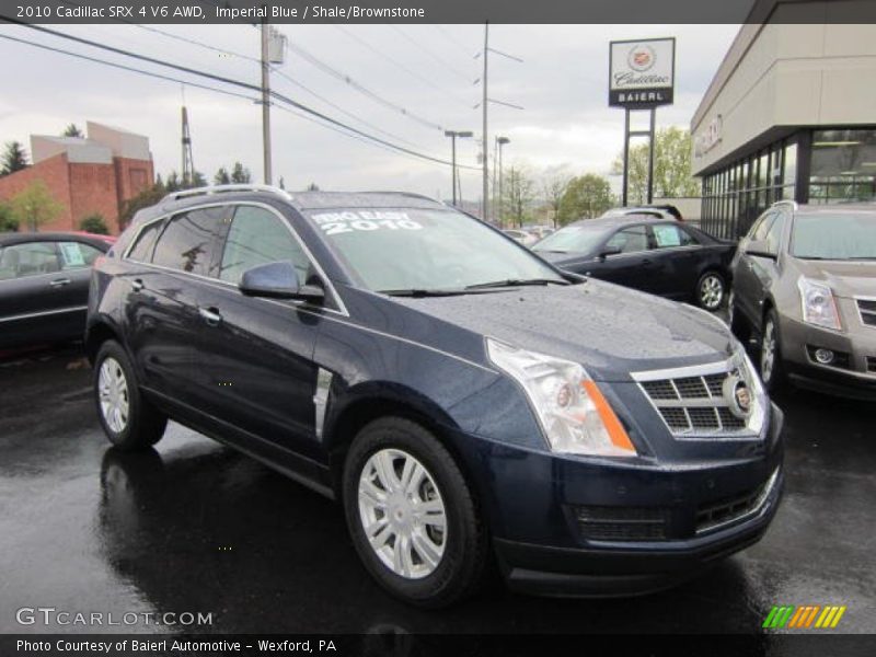 Imperial Blue / Shale/Brownstone 2010 Cadillac SRX 4 V6 AWD